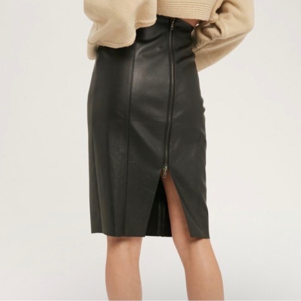 Faux Leather Skirt • Miou Muse for Living With Landyn • Large
